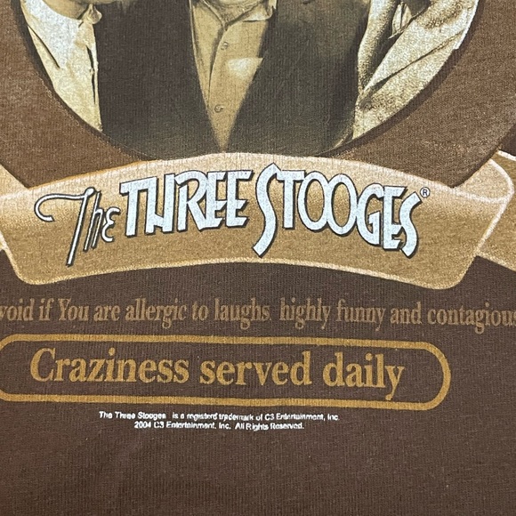 Vintage Three Stooges Movie 04’ Promo T-Shirt - Picture 4 of 8